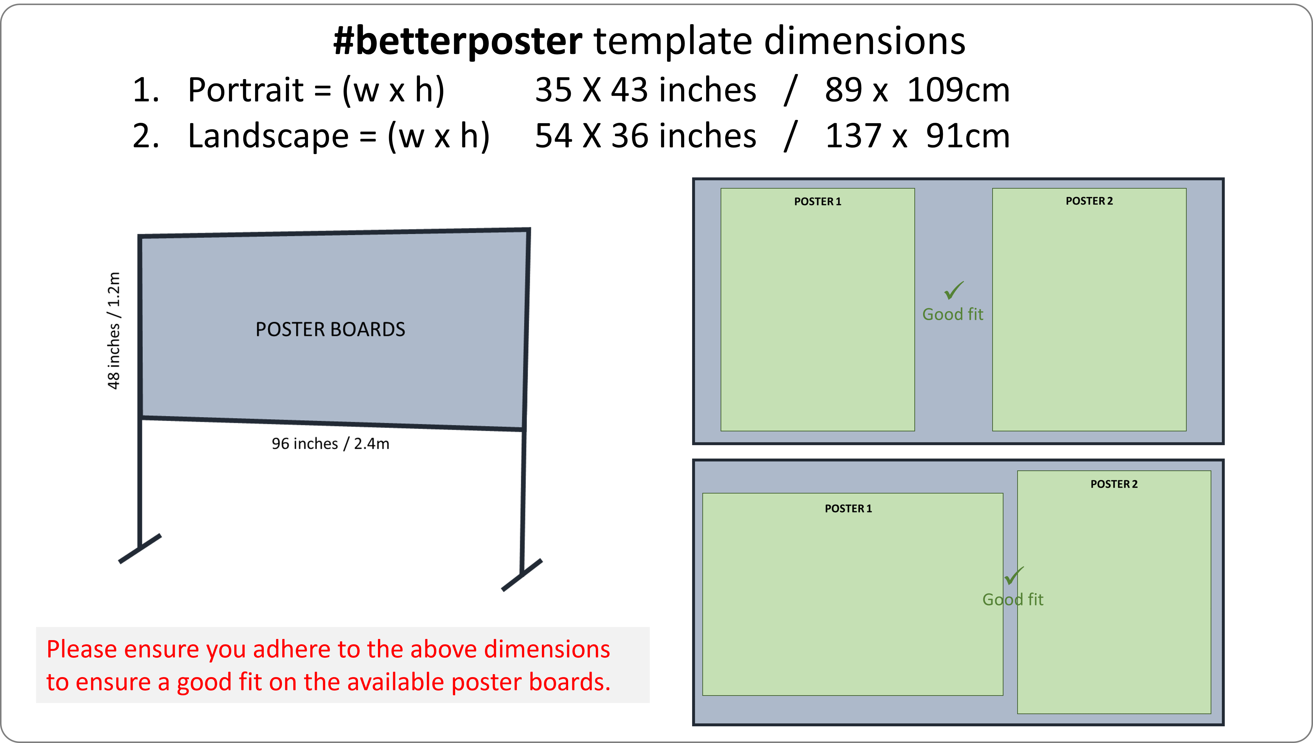 Poster dimensions